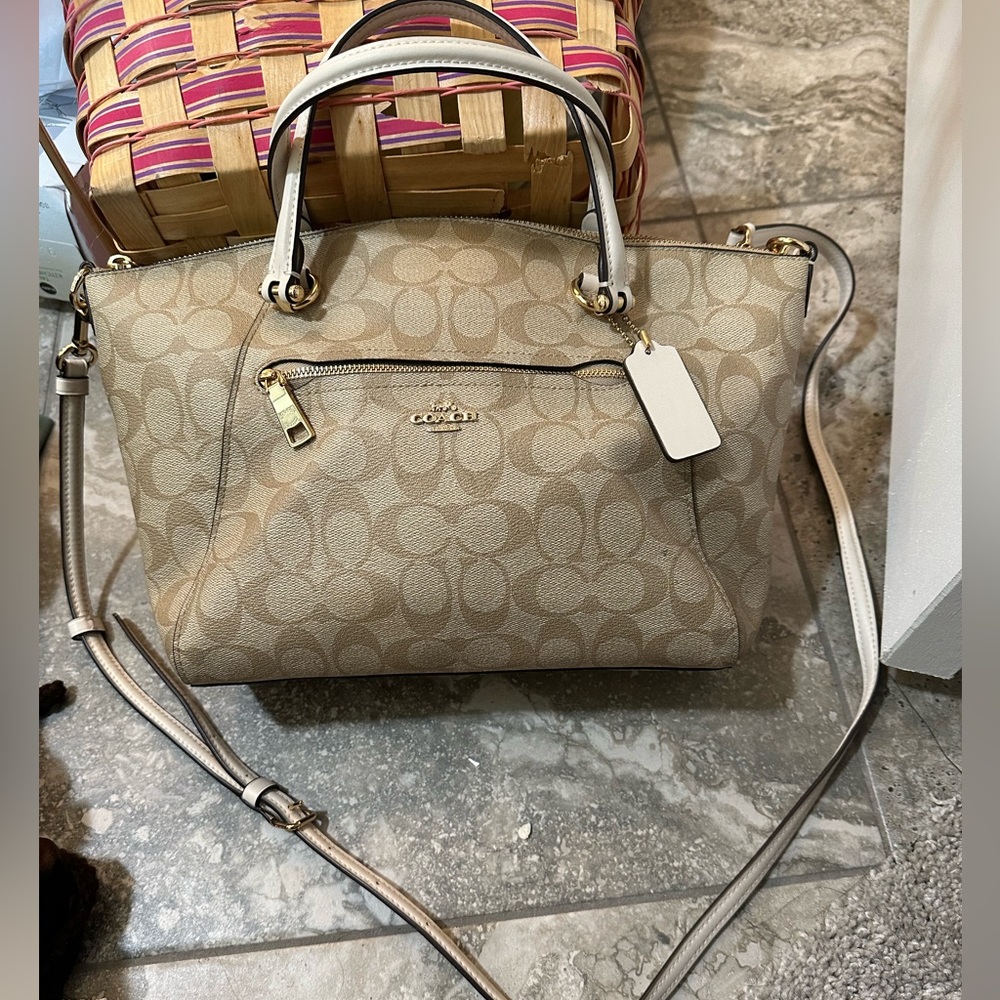 Coach prairie satchel in signature canvas
